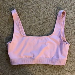 Pink Sports bra